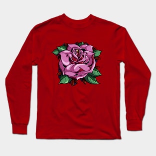 Pink rose Long Sleeve T-Shirt